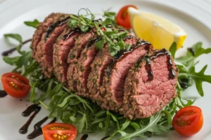 Close-up of tender, cooked ground beef in a skillet, showcasing a juicy and soft texture.