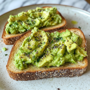 Comparison between avocado toast and guacamole toast showing different toppings and textures.
