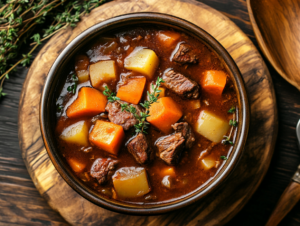 Beef stew cooked in both Instant Pot and Crockpot for comparison of flavor and tenderness

