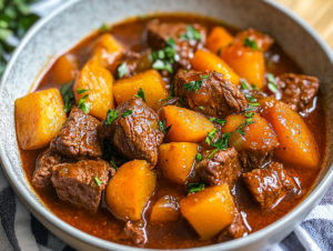 Beef stew cooked in both Instant Pot and Crockpot for comparison of flavor and tenderness

