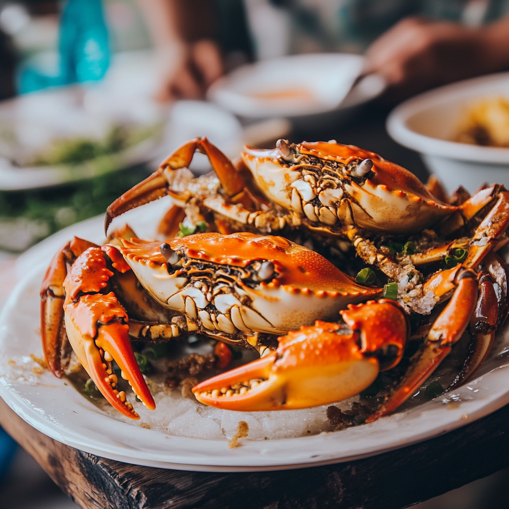 "Steamed Dungeness crab with lemon and butter showcasing the best tasting crab meat"